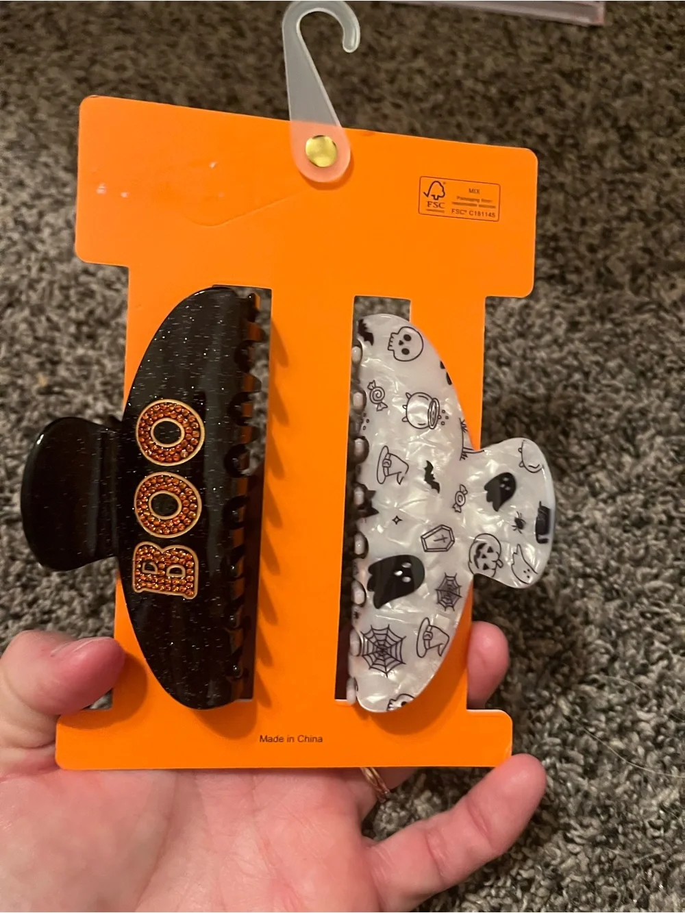Piper K Halloween hair clips